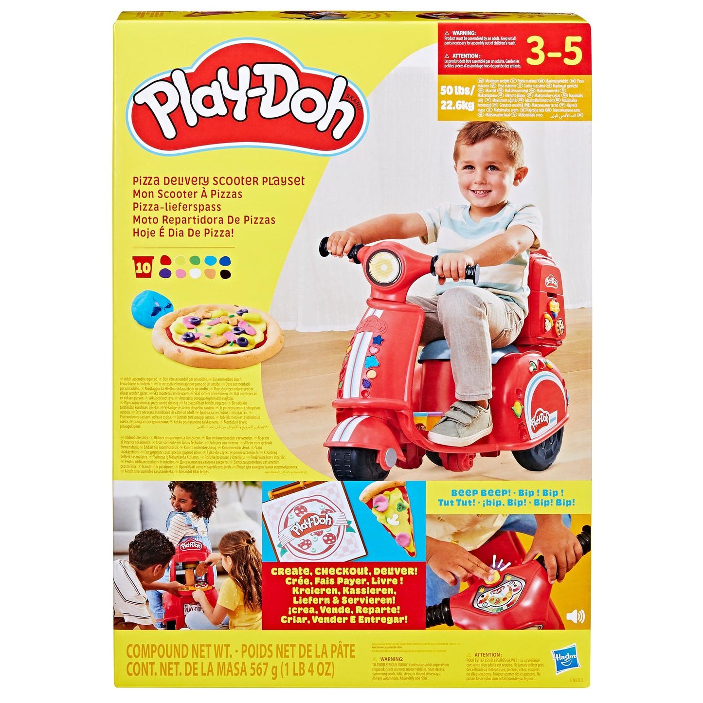 Play-Doh Playset Pizza Delivery Scooter 49 Cm