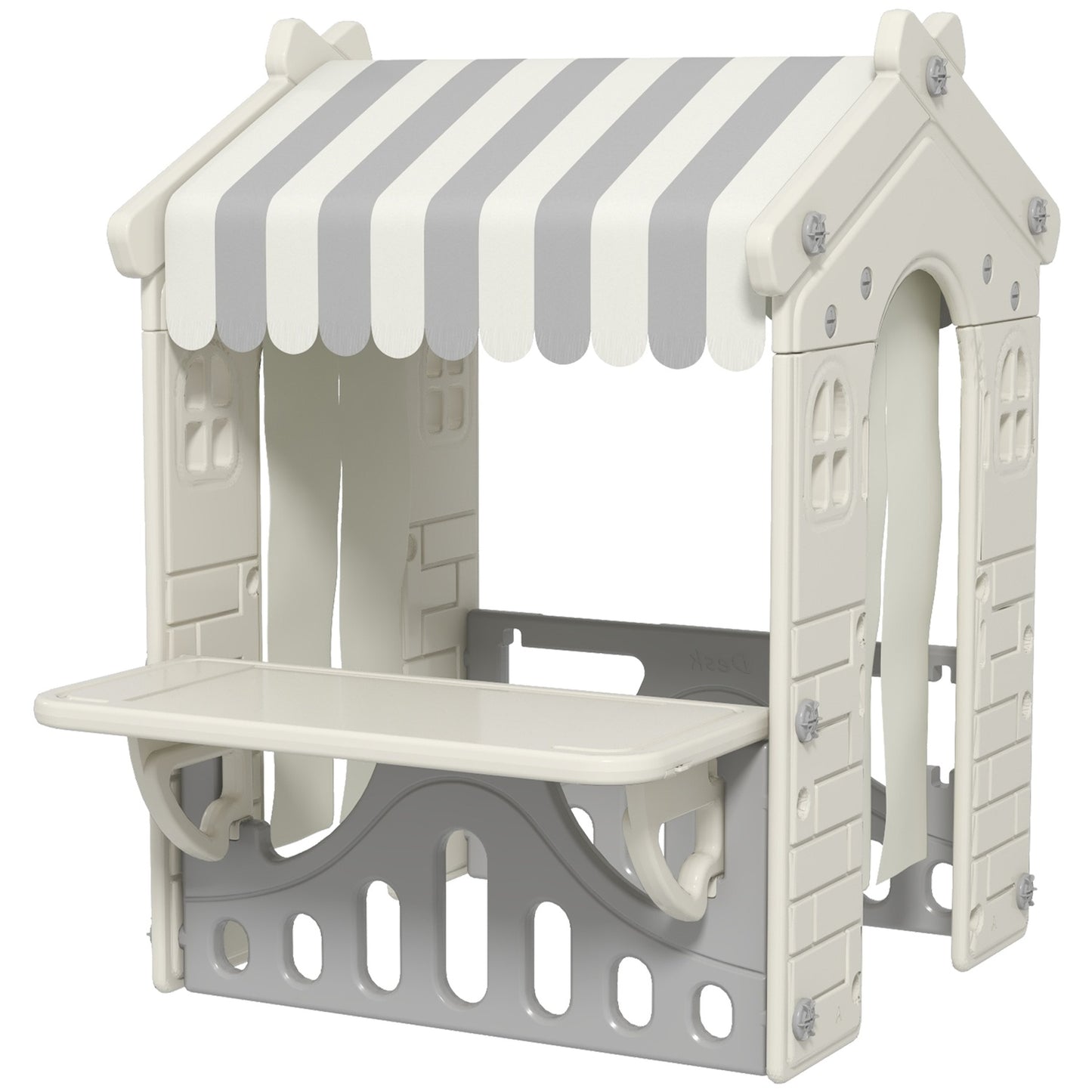 Playhouse for children aged 1-6 years with doors and windows