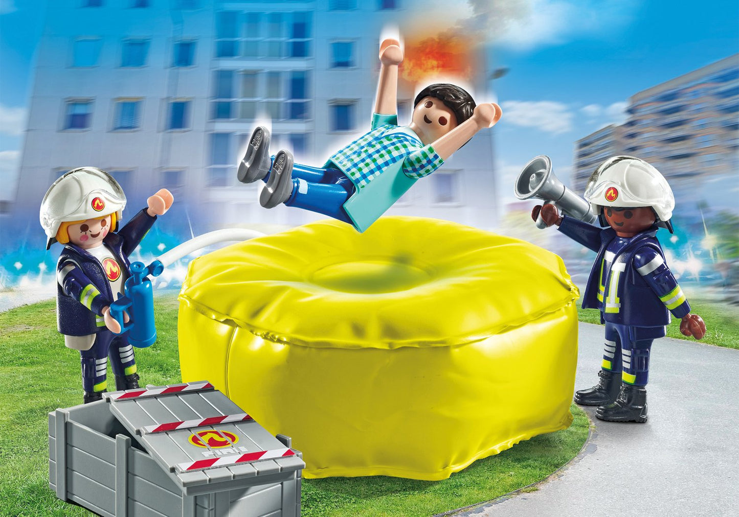 Playmobil Action Heroes Firefighter With Air Pillow 71465