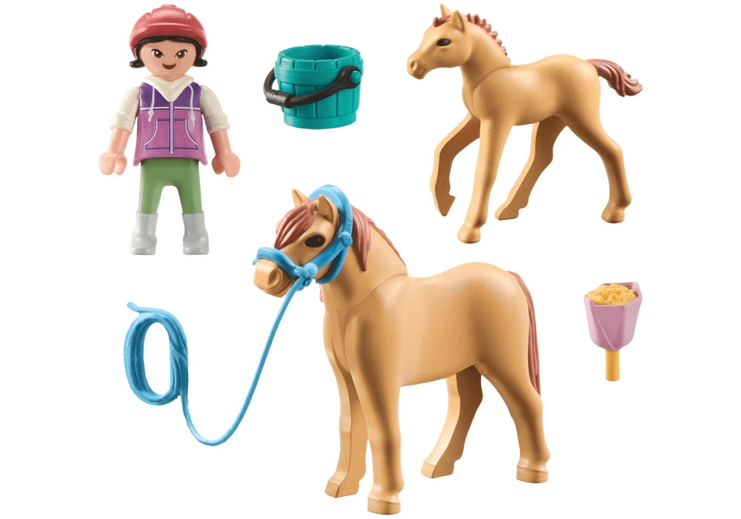 Playmobil Horses Of Waterfall Child With Pony And Foal  71498