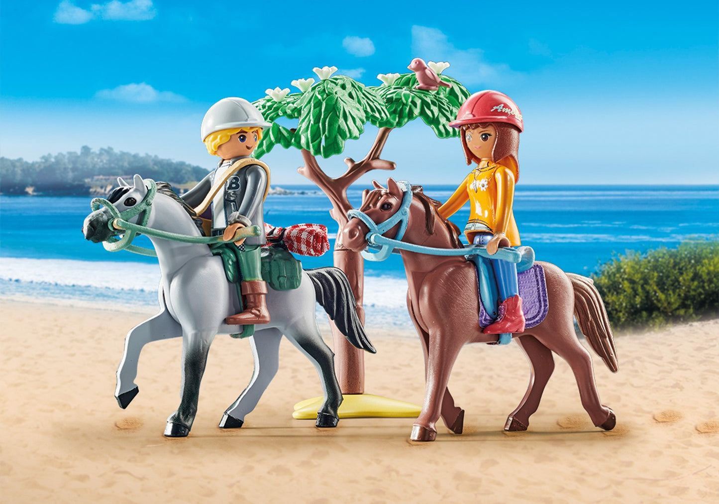 Playmobil Horses Of Waterfall Horseback Riding Trip To The Beach With Amelia And Ben 71470