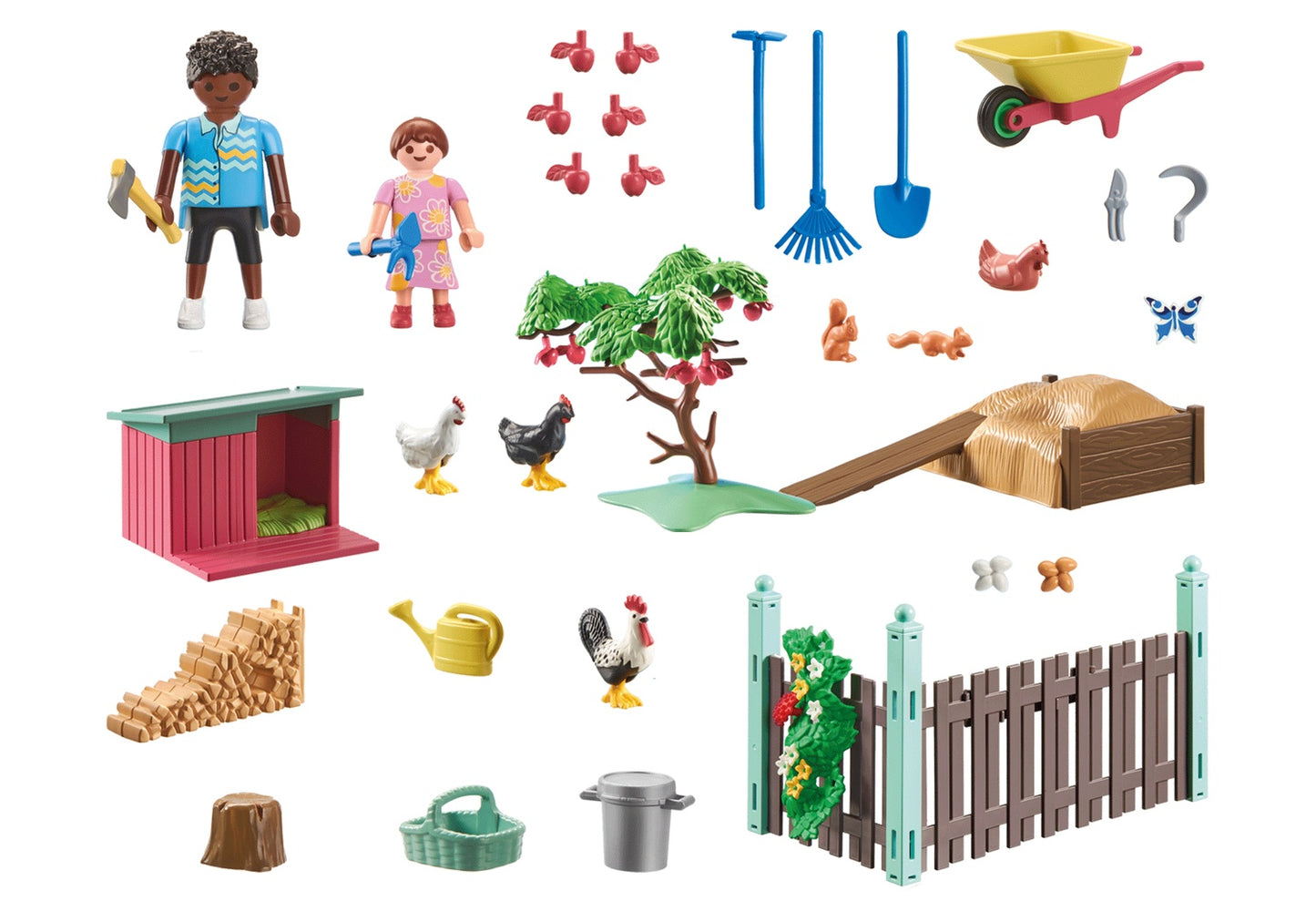 Playmobil My Life Little Chicken Farm In The Tiny House Garden 71510