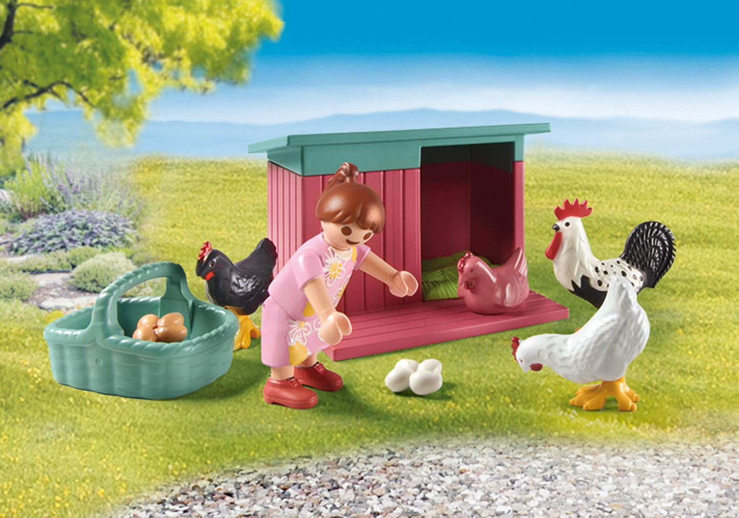 Playmobil My Life Little Chicken Farm In The Tiny House Garden 71510