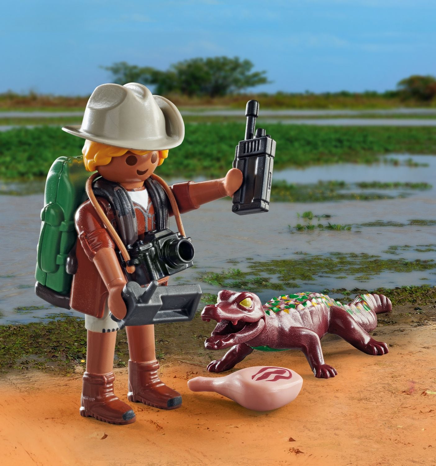 Playmobil Special Plus Researcher With Young Caiman 71168