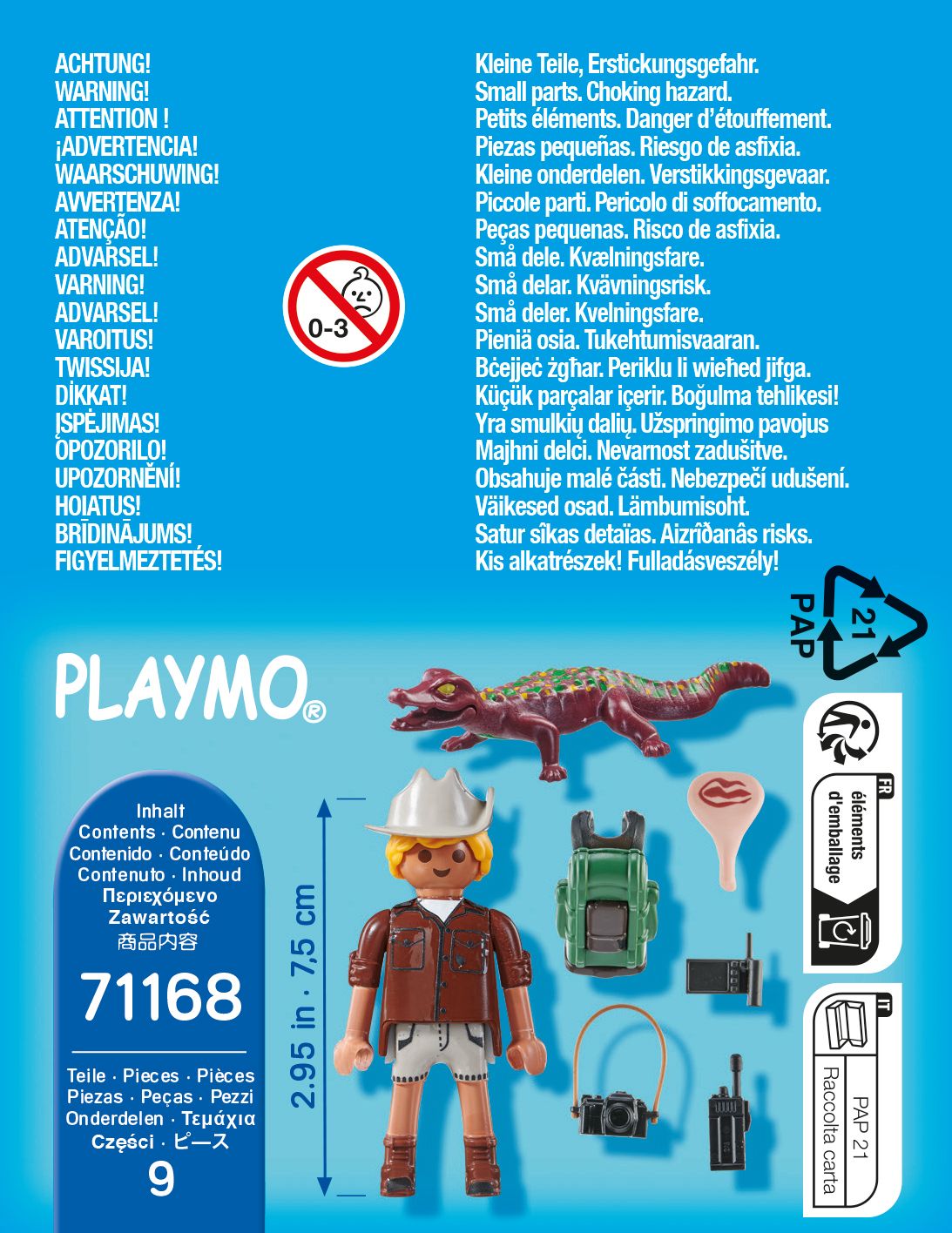 Playmobil Special Plus Researcher With Young Caiman 71168