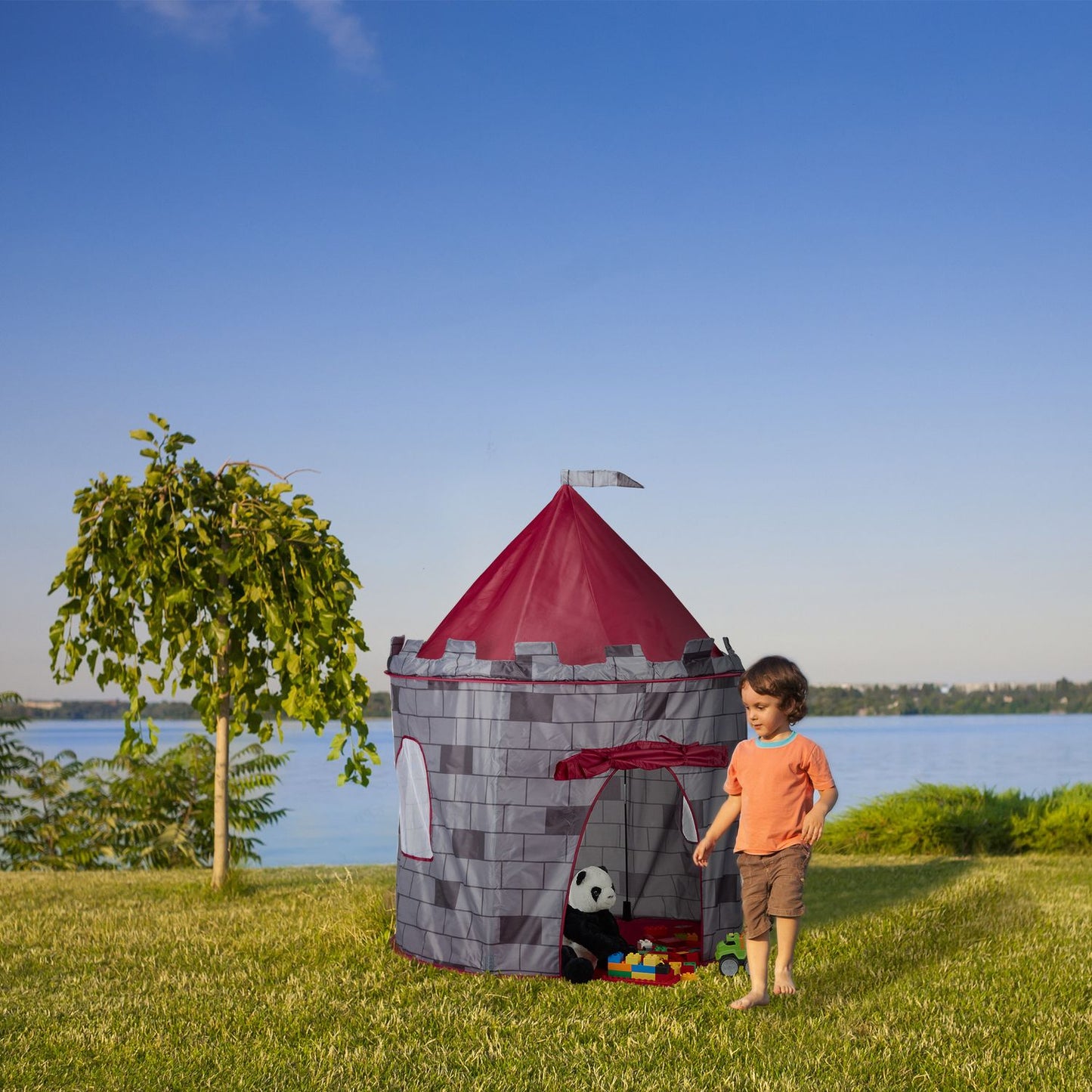 Play tent knight's castle for boys