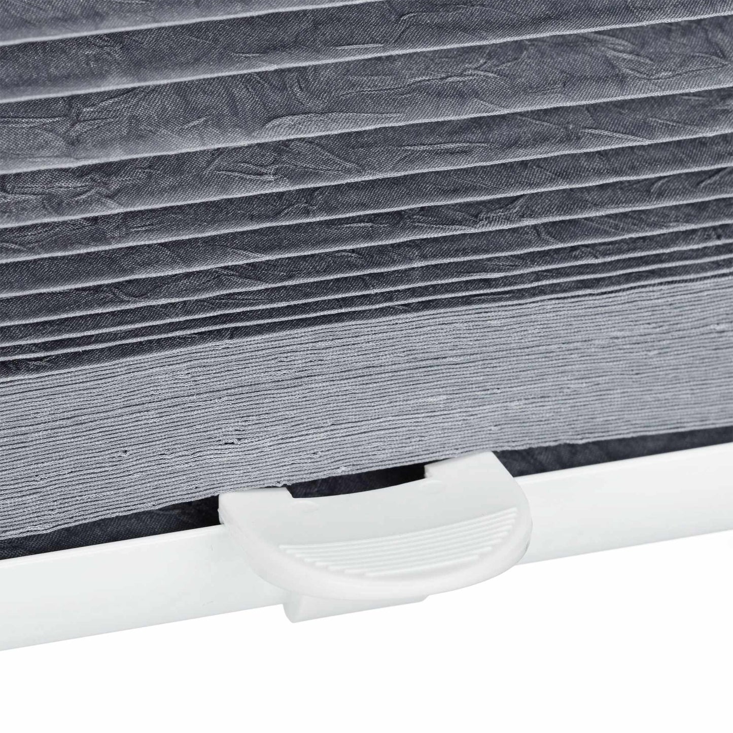Pleated blind gray without drilling