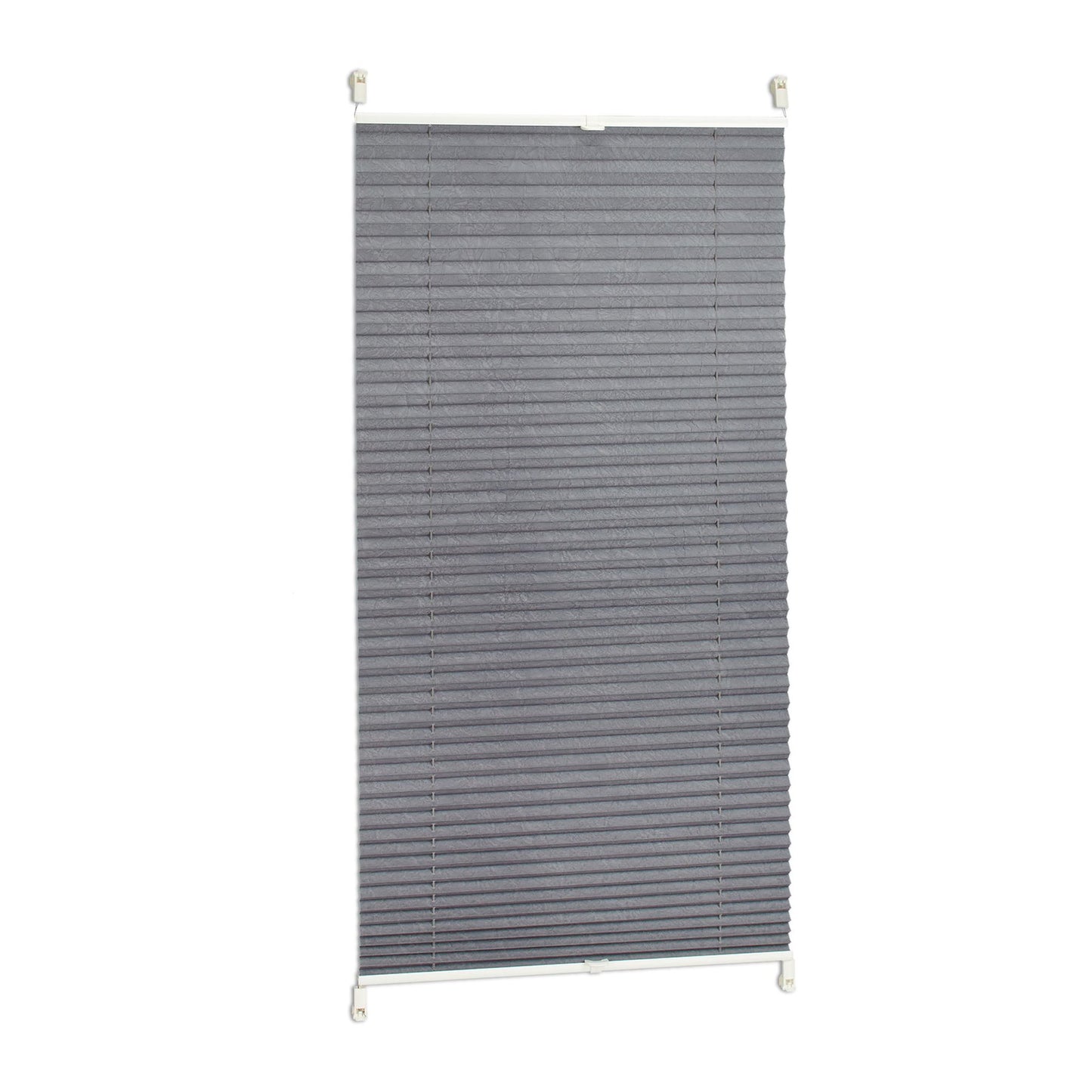 Pleated blind gray without drilling
