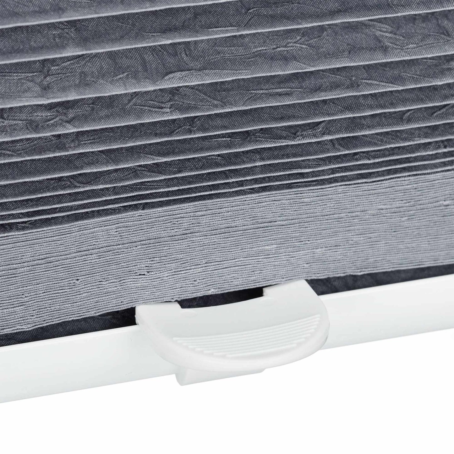 Pleated blind gray without drilling