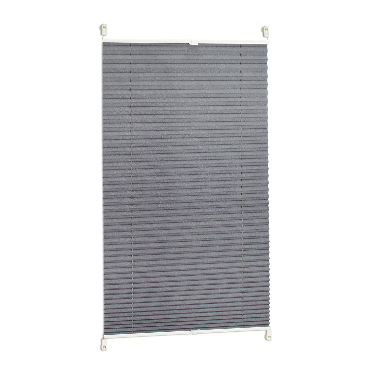 Pleated blind gray without drilling