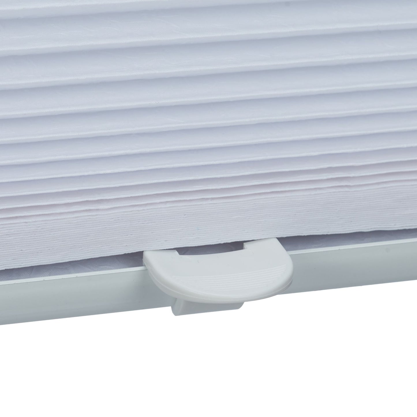 Pleated blind white without drilling