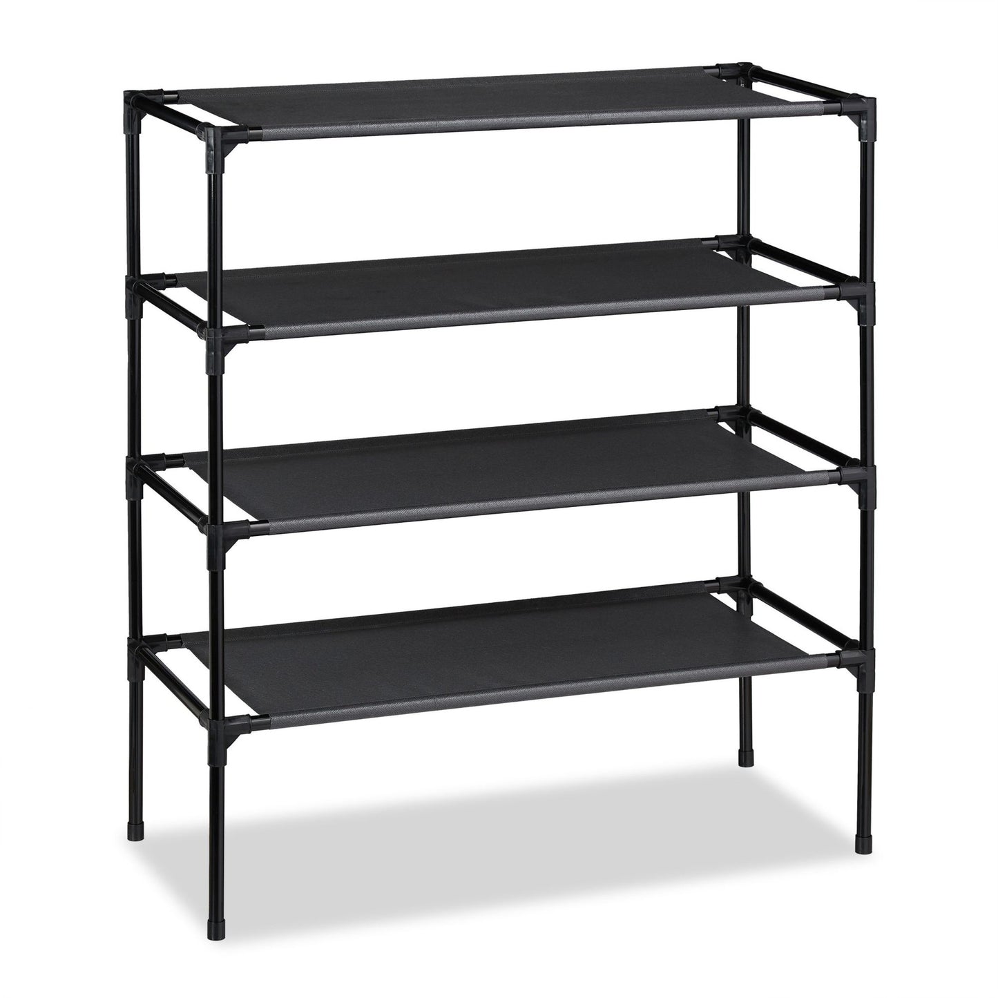 Plug-in system for shoe racks 4 levels