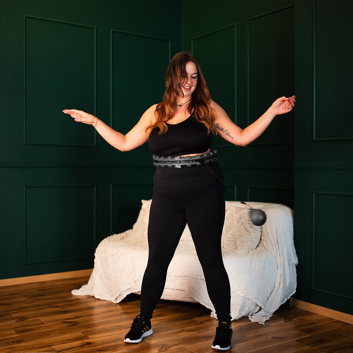Plus Size Weighted Hula Hoop, Black