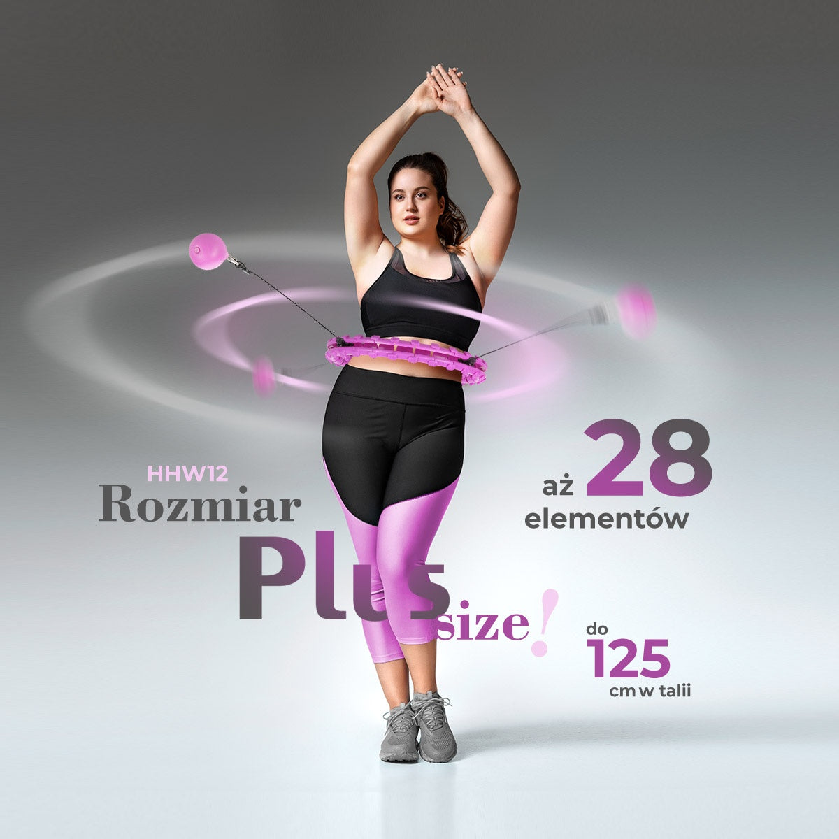 Plus Size Weighted Hula Hoop, Violet