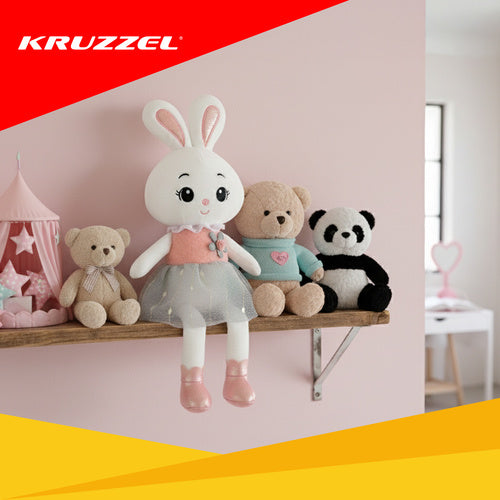 Plush Bunny Stuffed Animal, 45cm – Soft Toy for Kids