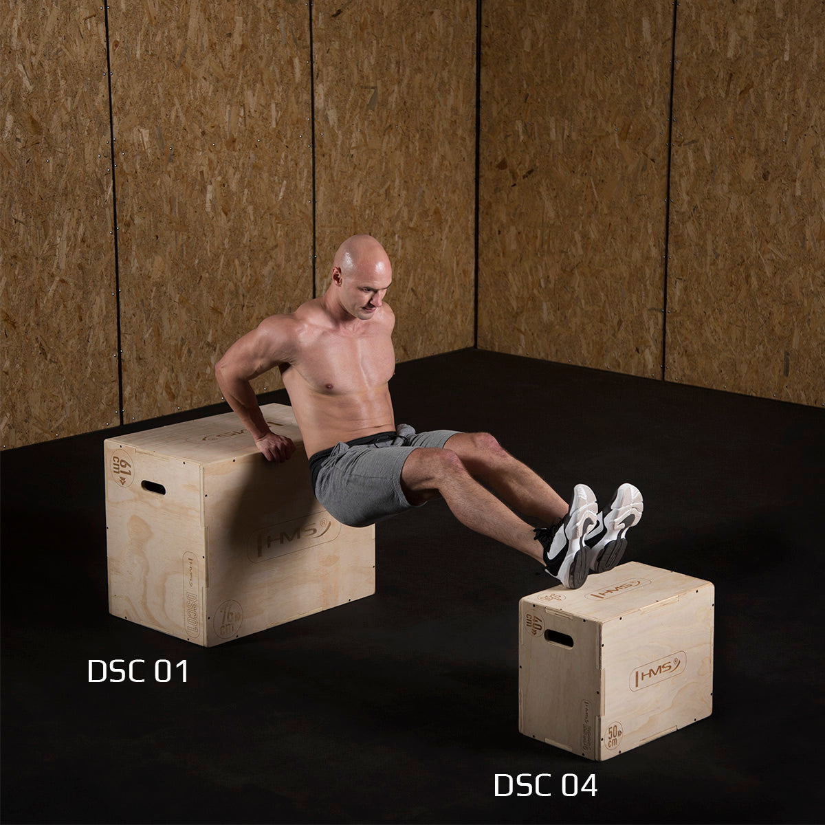 Plyometric Box, 50x40x30cm, Durable Chest Equipment