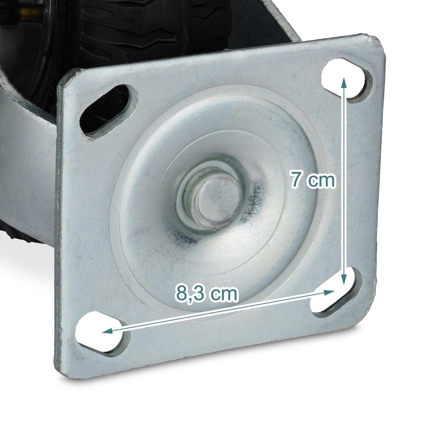 Pneumatic Swivel Castor, 2.50-4, High Load Capacity