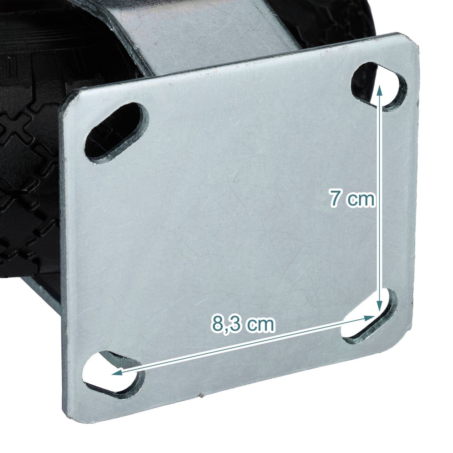Pneumatic Tyred Load Castor with Steel Plate