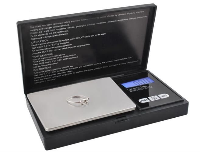 Pocket scale 200 x 0.01g with a flap