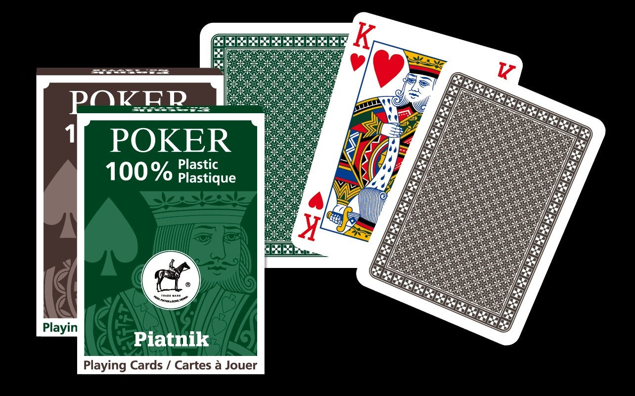 Poker Playing Cards, 100% Plastic, Durable and Waterproof