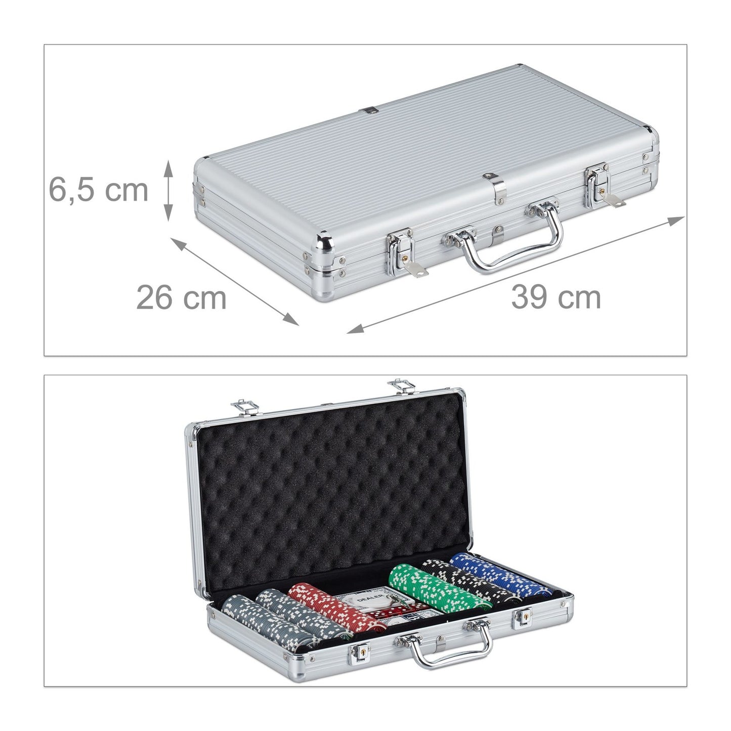 Poker Set with 300 Metal Core Chips and Cards