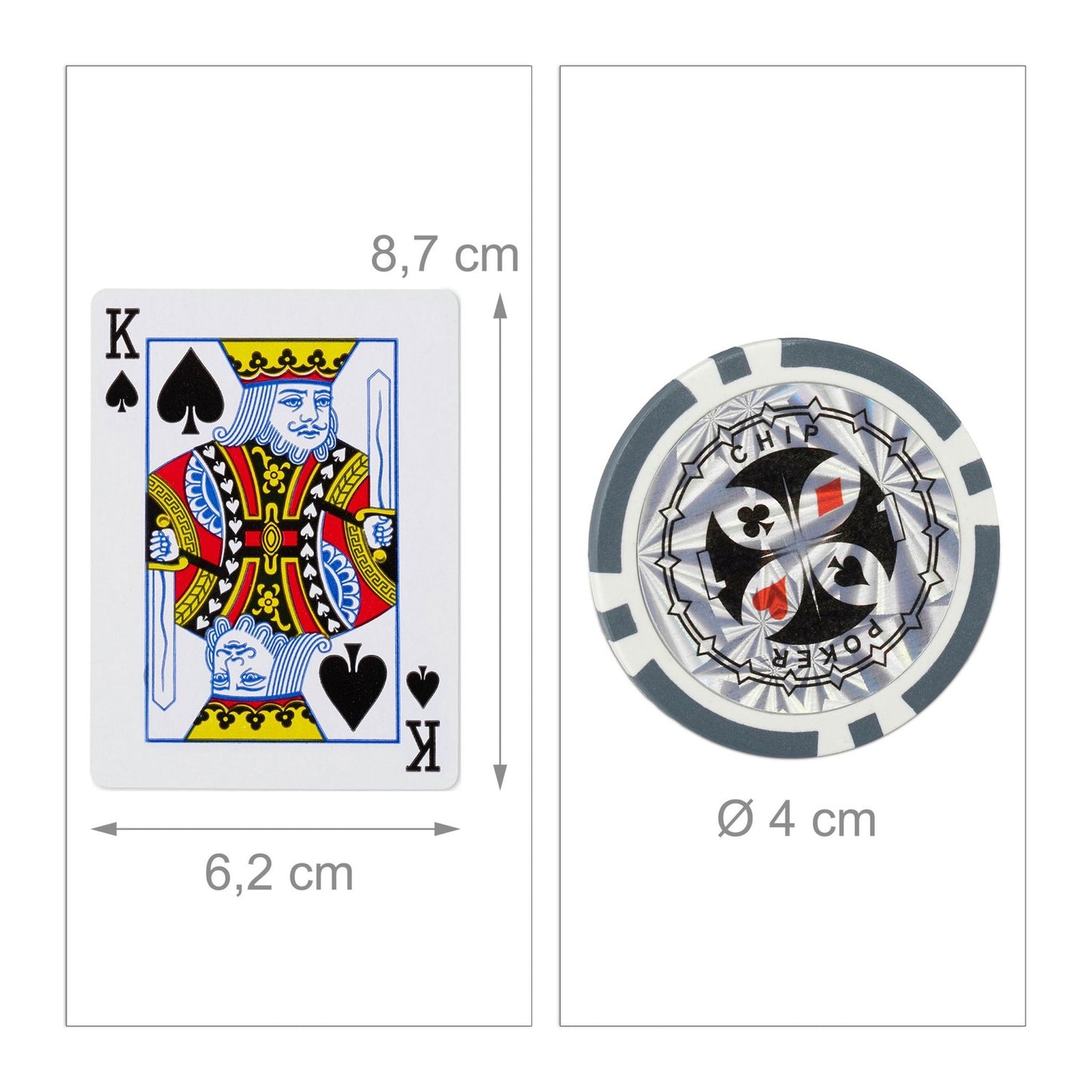 Poker Set with 300 Metal Core Chips and Cards