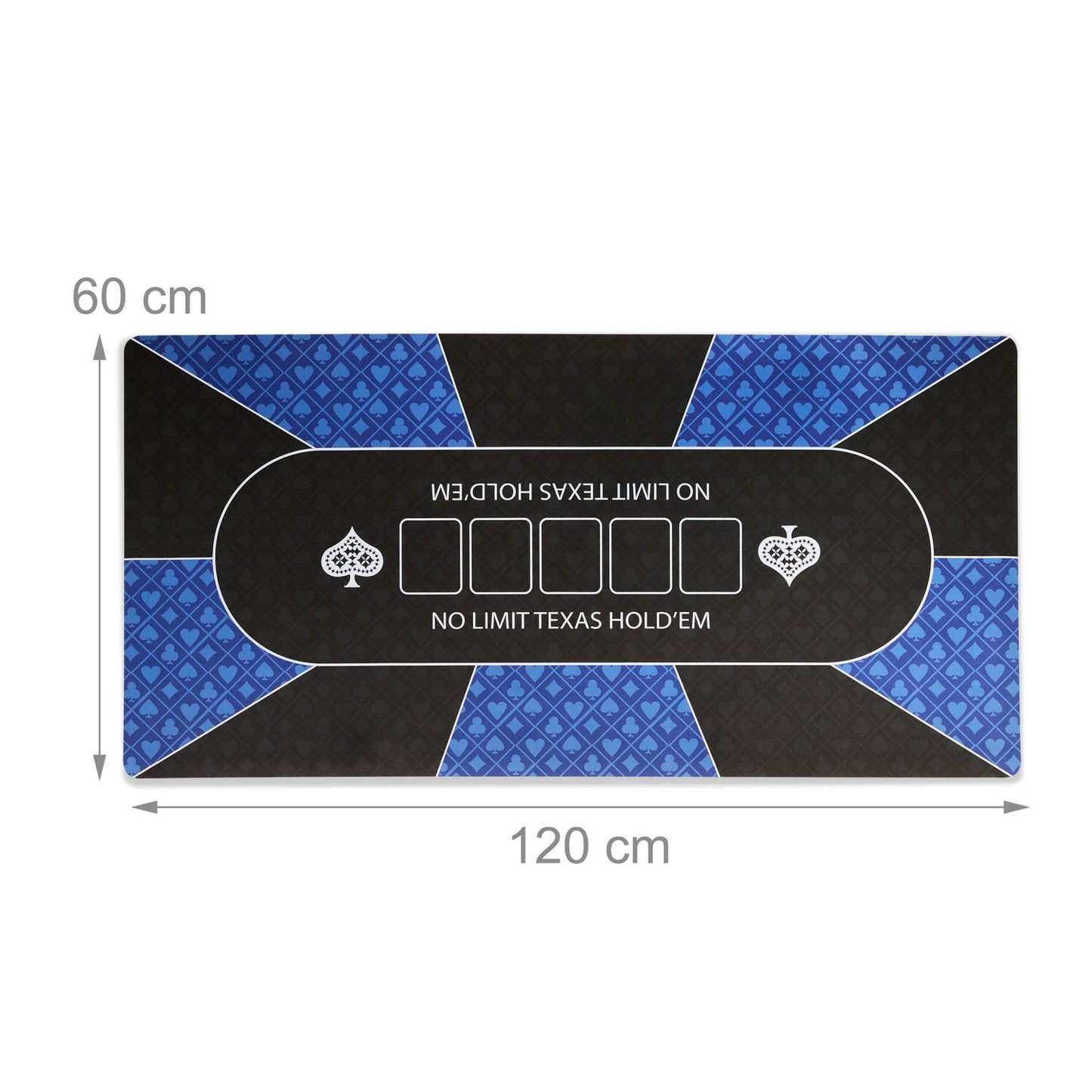 Poker Table Mat, Non-Slip, Waterproof, 120x60 cm