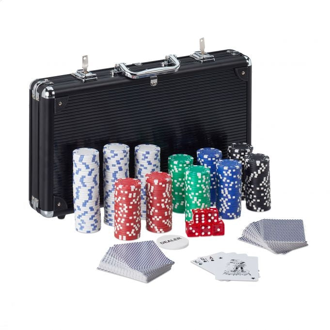 Poker bag with 300 chips