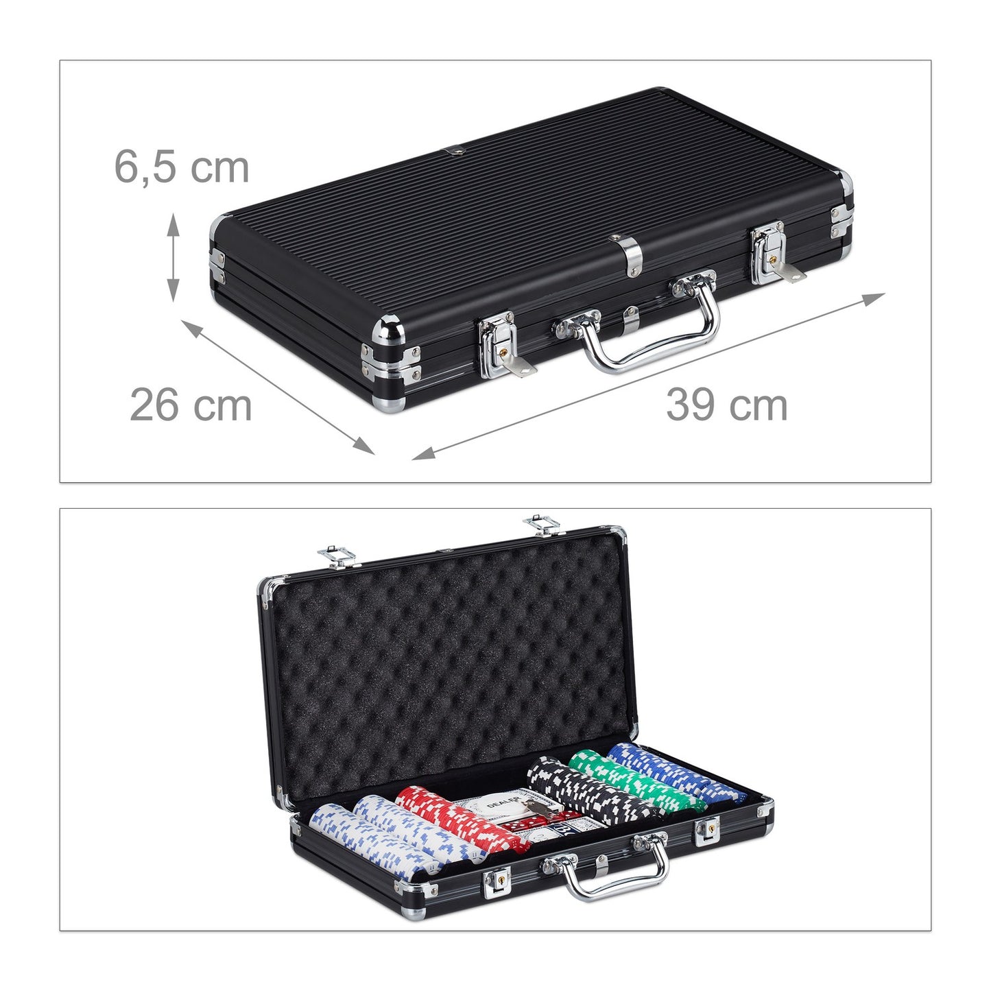 Poker bag with 300 chips