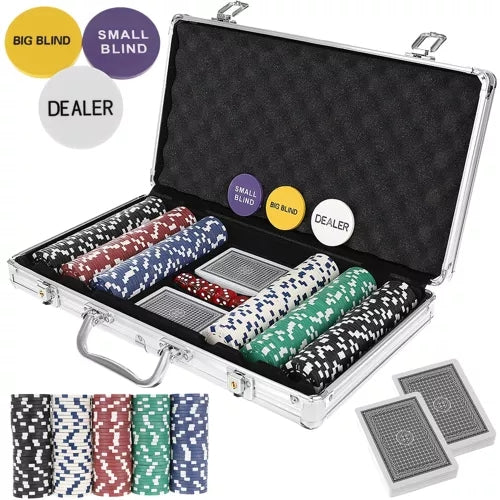 Poker - set of 300 chips in case HQ 23528