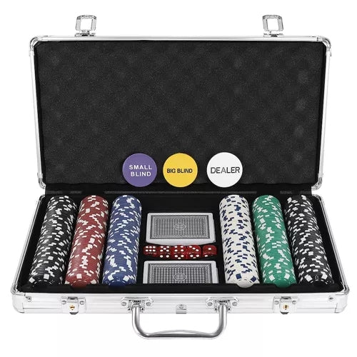 Poker - set of 300 chips in case HQ 23528