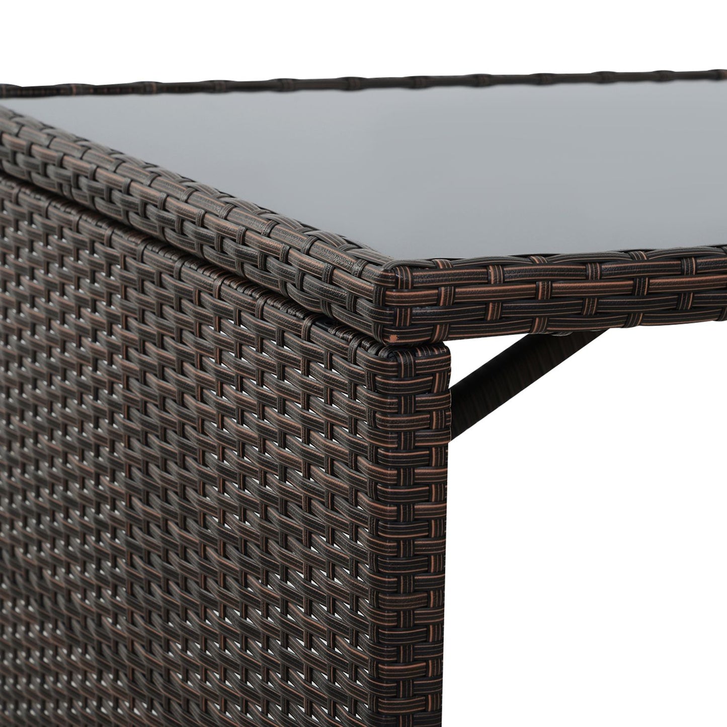 5-piece garden furniture in poly rattan - weatherproof