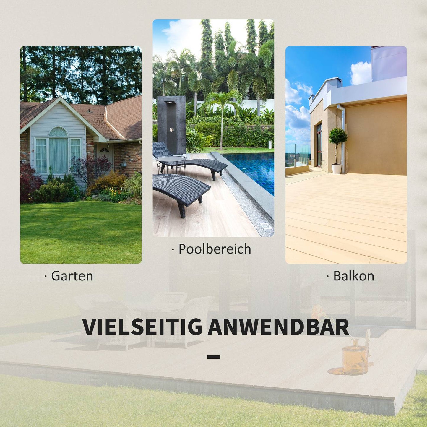 Rattan Bistro Set for 2 - Gray Poly Rattan Outdoor Furniture