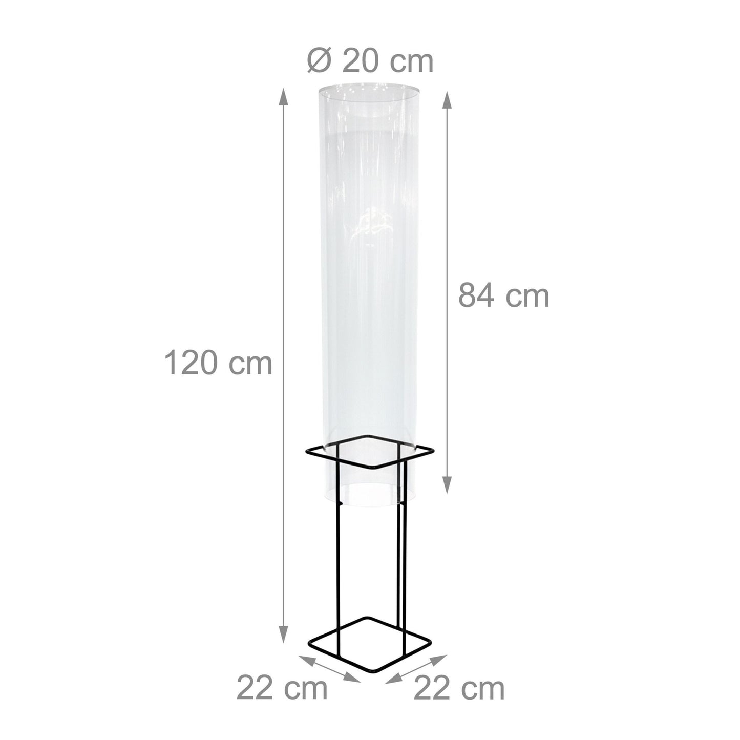 Pond Fish Observation Column, UV-Stable Acrylic