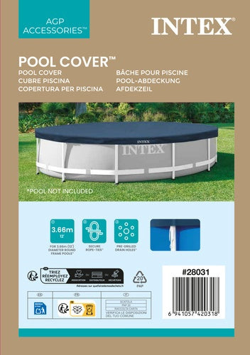 Pool Cover for 366 cm Frame Pools with Drainage Holes