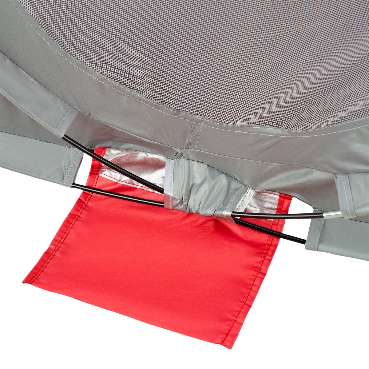 Pop Up Beach Tent, Red-Grey, UV Protection