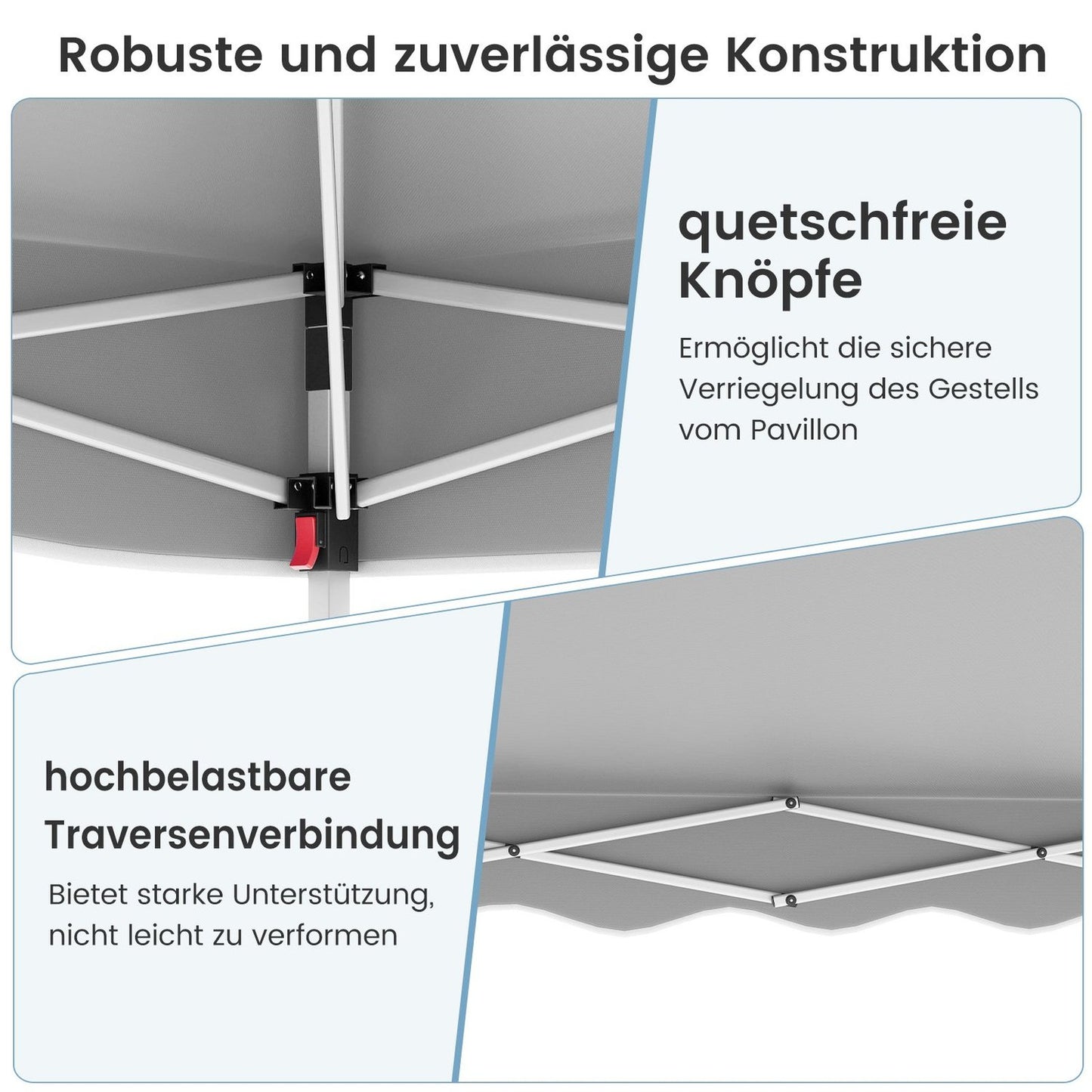 Pop-Up Canopy Tent 3x3m, Waterproof, Portable with Accessories
