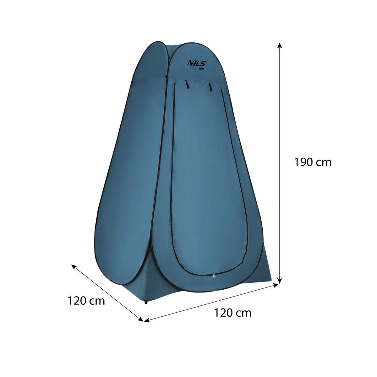 Pop-Up Changing Room, Black/Blue, Portable Privacy Tent
