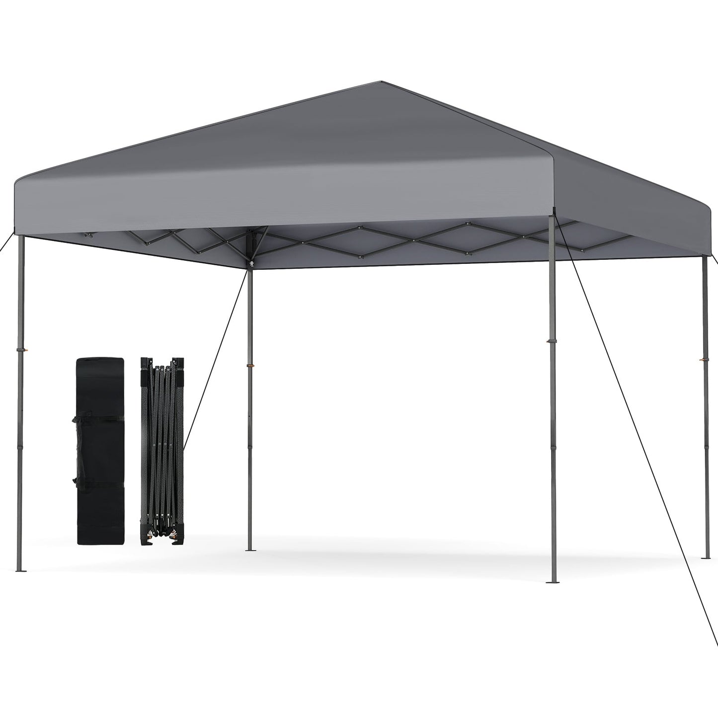 Pop-Up Pavilion with UV50+ Protection, Adjustable Height, Gray