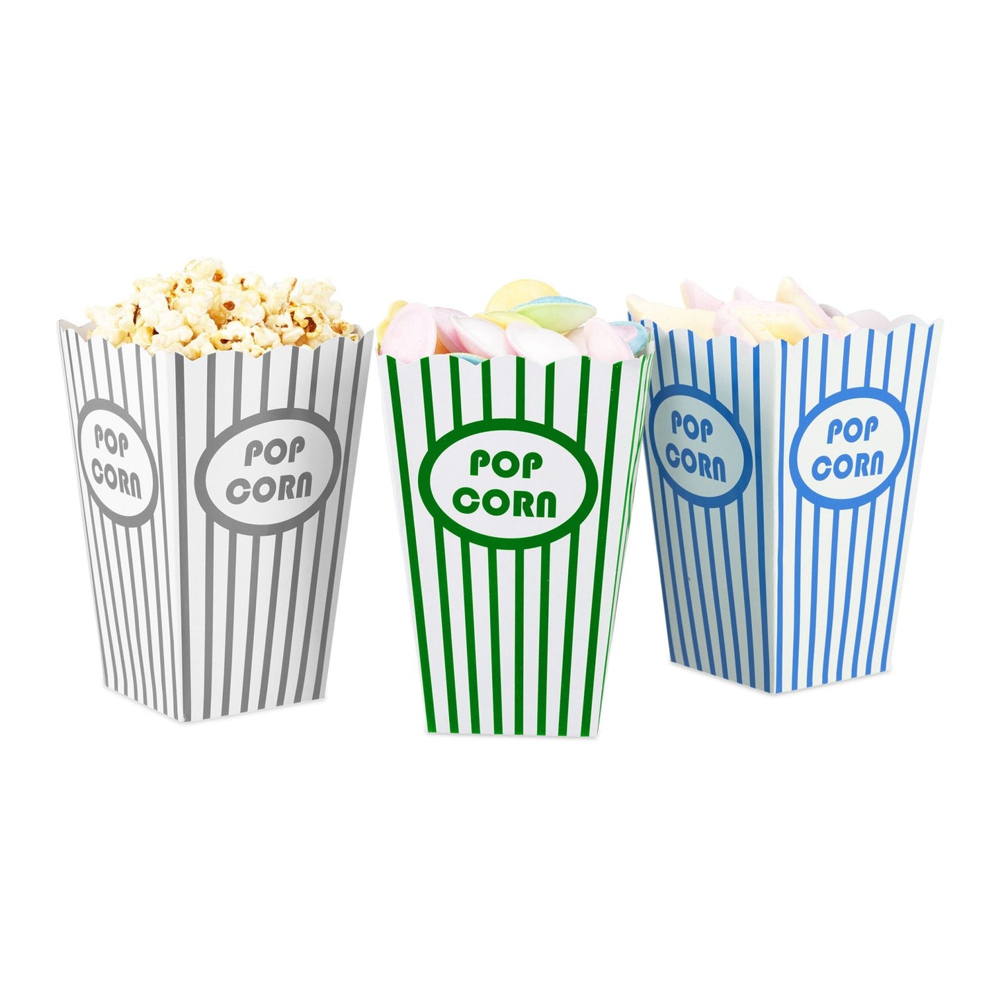 Popcorn bags, 50 pcs, 5 colours