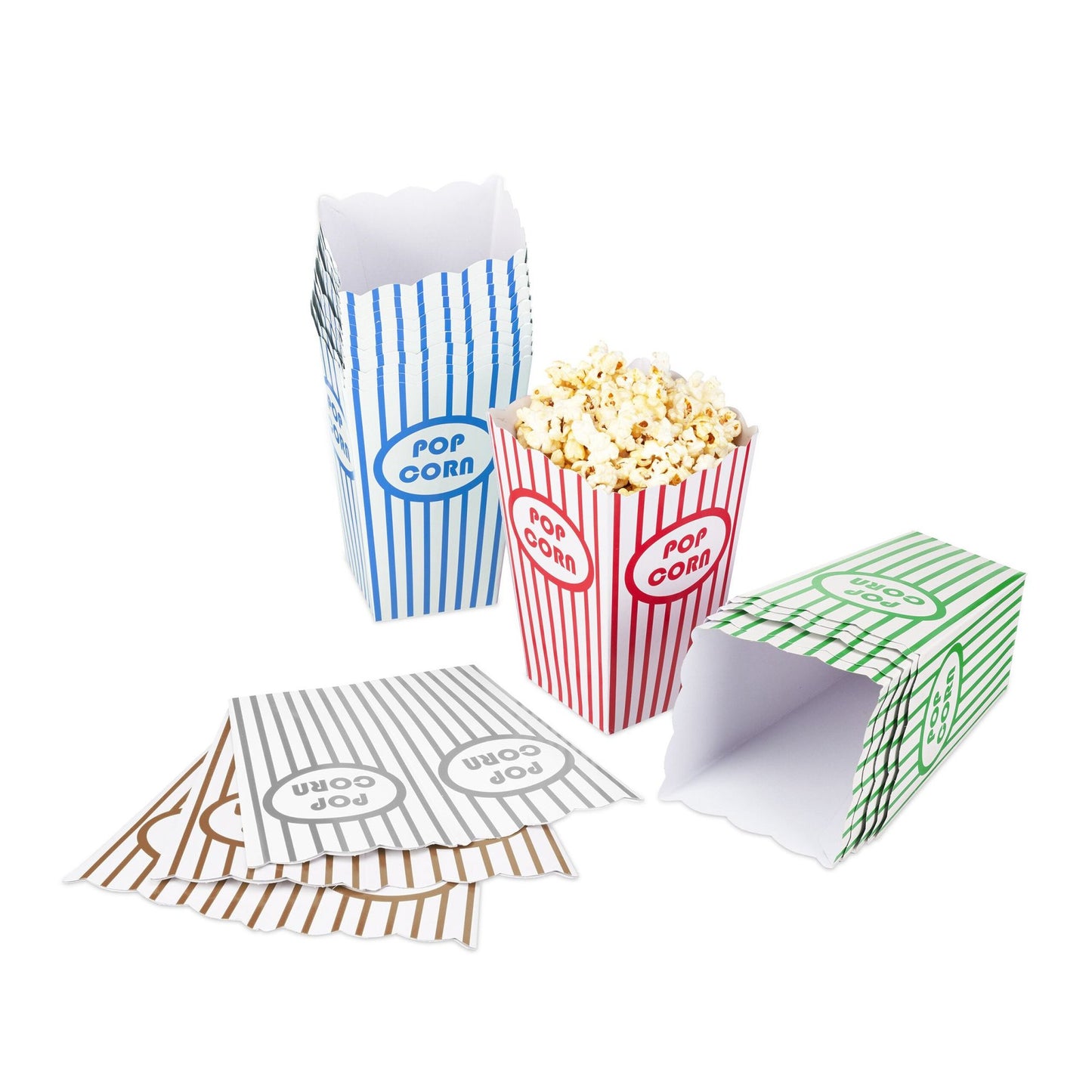 Popcorn bags, 50 pcs, 5 colours