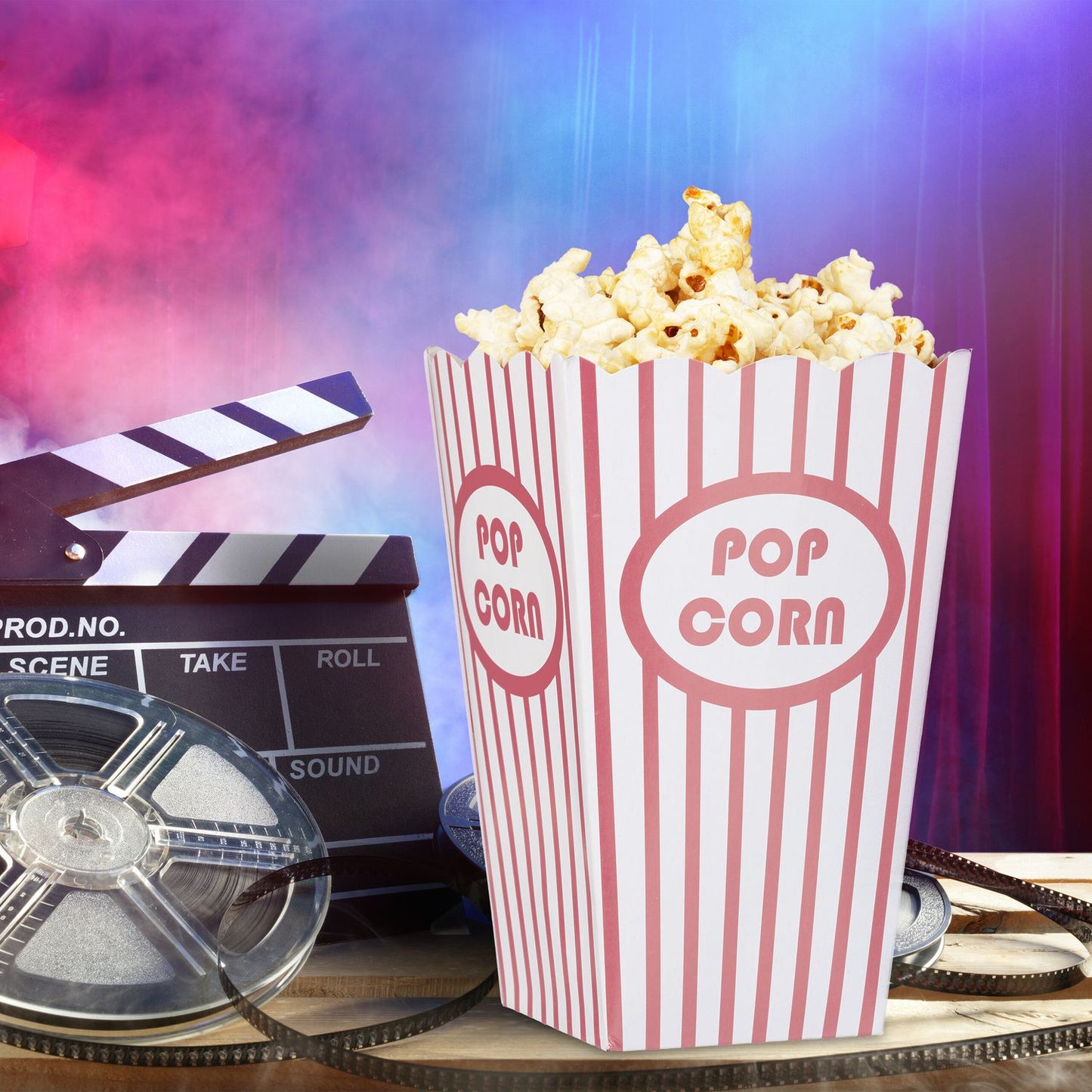Popcorn bags, 72 pcs, pink
