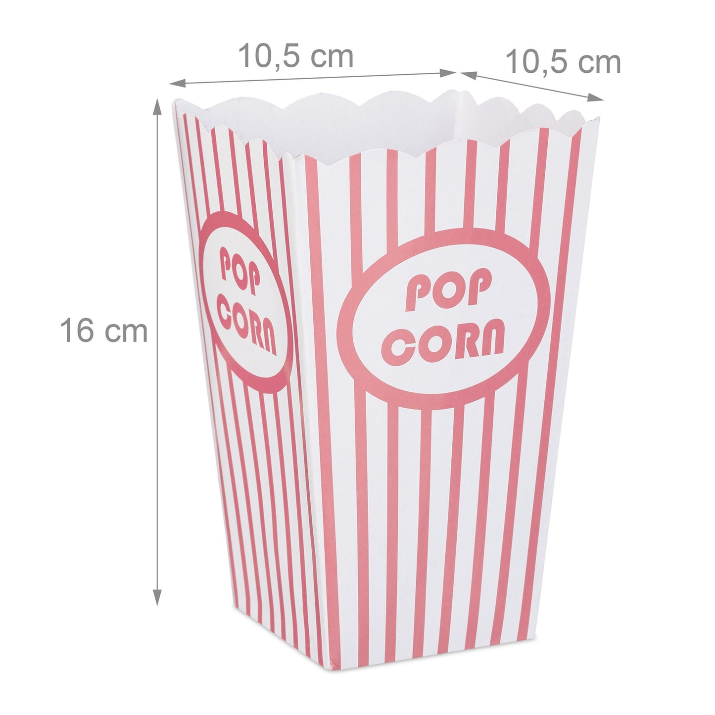 Popcorn bags, 72 pcs, pink