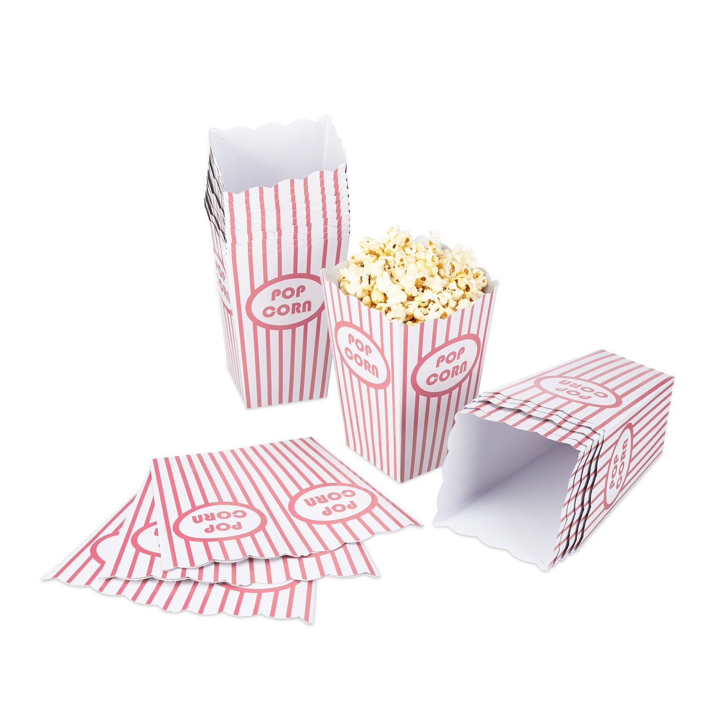 Popcorn bags, 72 pcs, pink