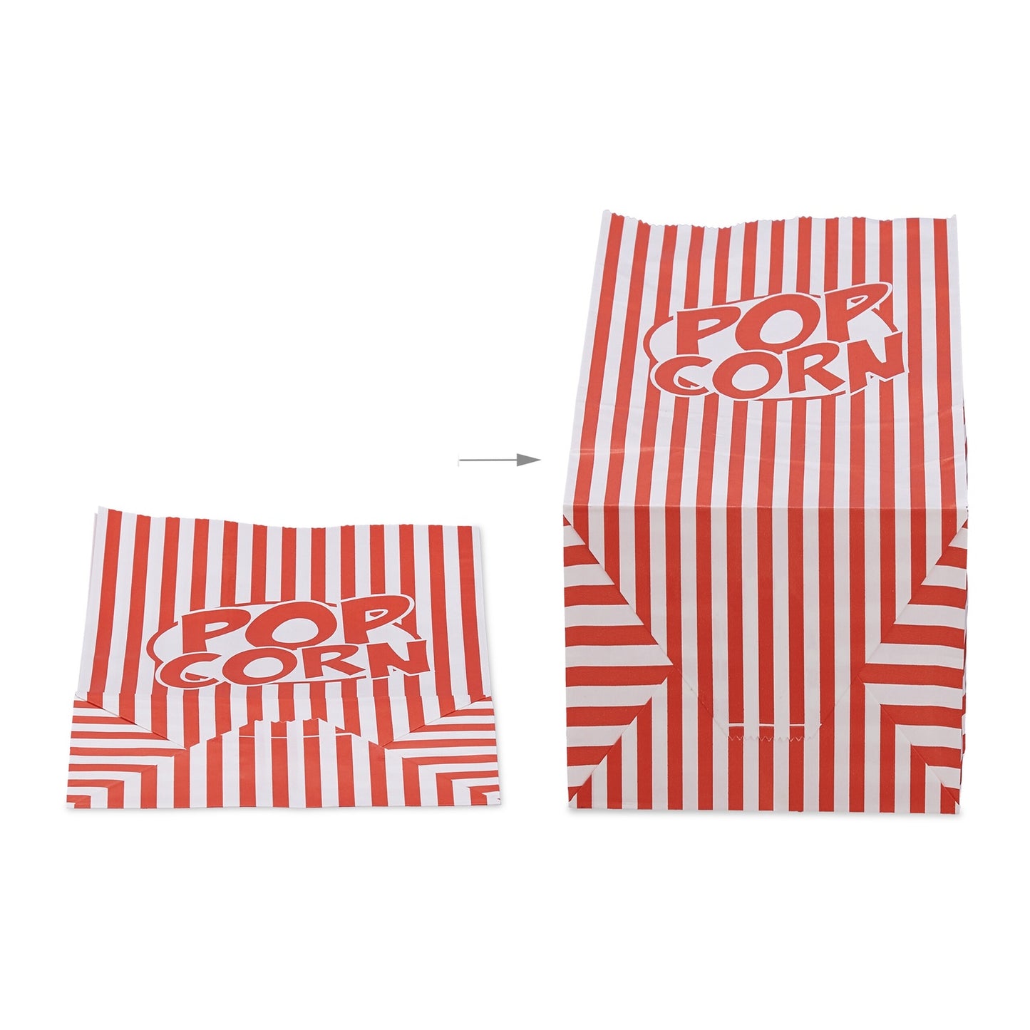 Popcorn bags with retro motifs - 48 pcs