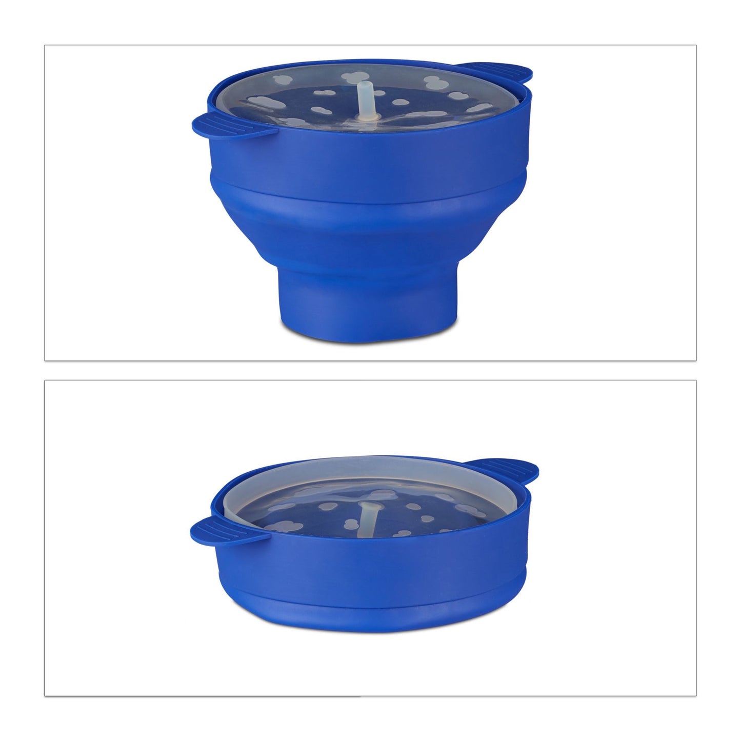 Popcorn bowl in silicone for the microwave