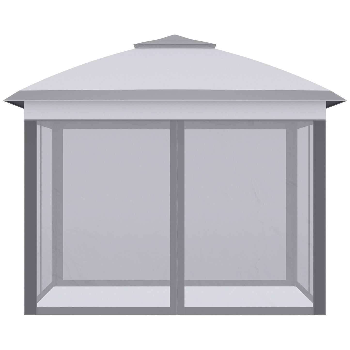 Pop-up 3x3m Garden Gazebo tent, double roof, mosquito net