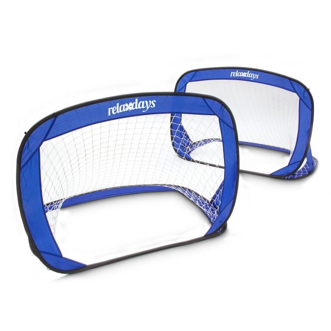 Pop-up soccer goals in sets of 2
