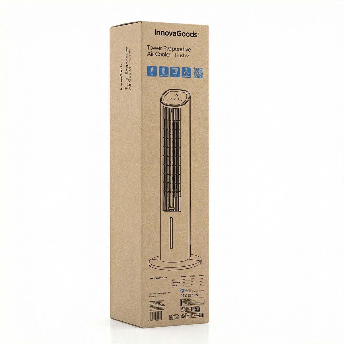 Portable 4-in-1 Evaporative Air Cooler with Remote