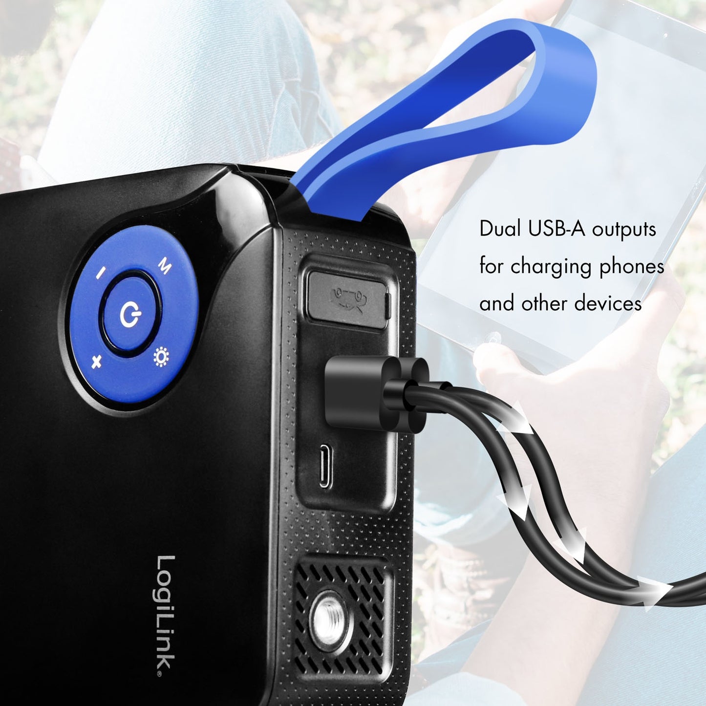 Portable 4-in-1 Jump Starter with Air Compressor